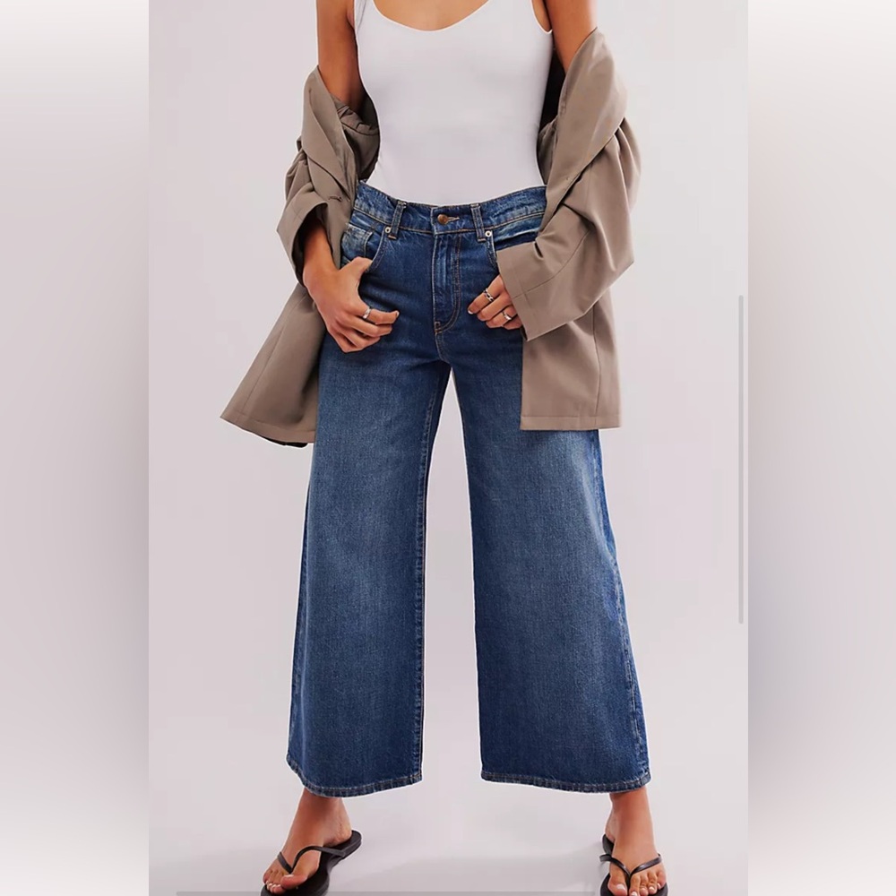 NOWT We The Free Misha Wide-Leg Barrel Jeans